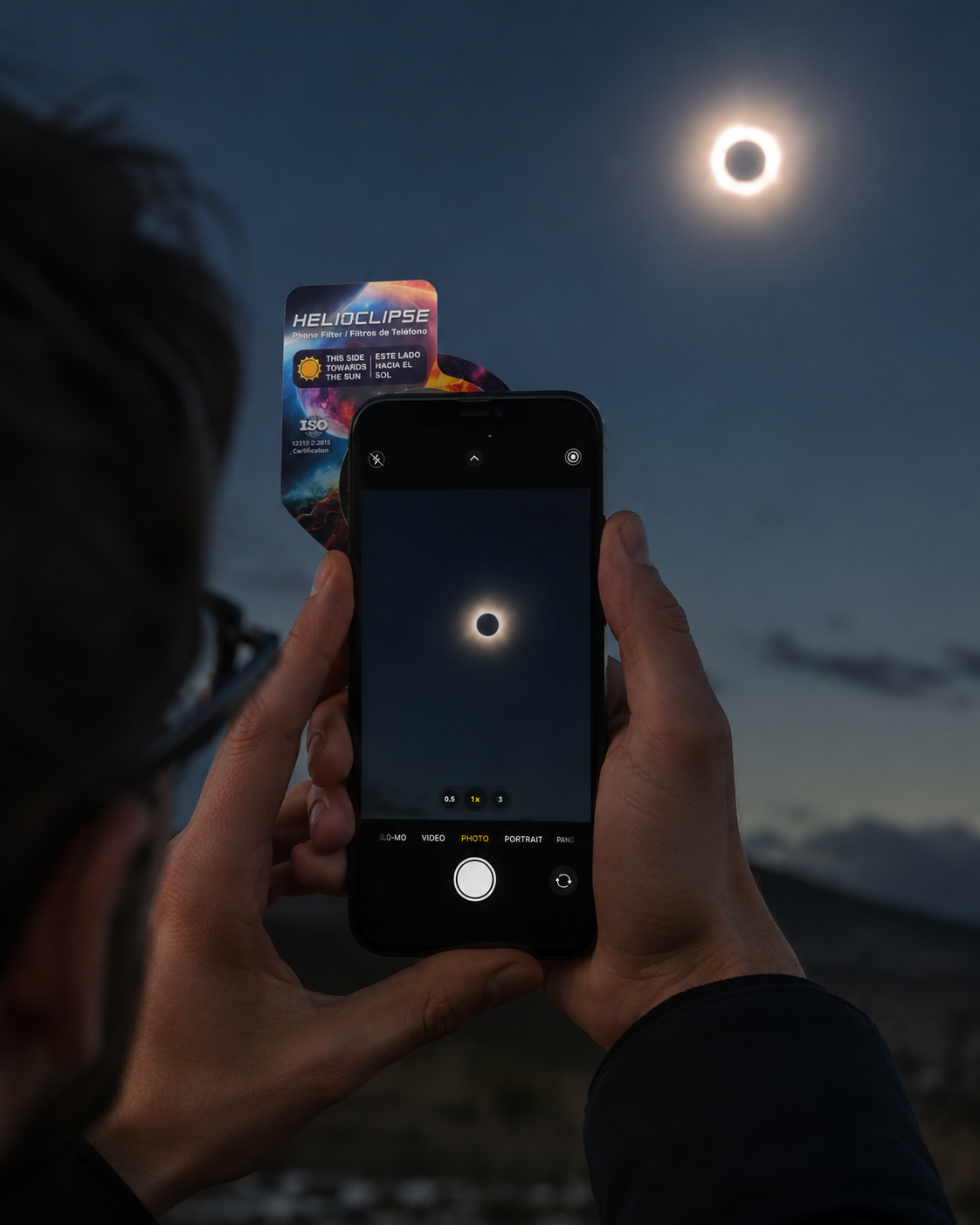 Filtre solaire smartphone et appareil photo HELIOCLIPSE – EN ISO 12312-2:2015